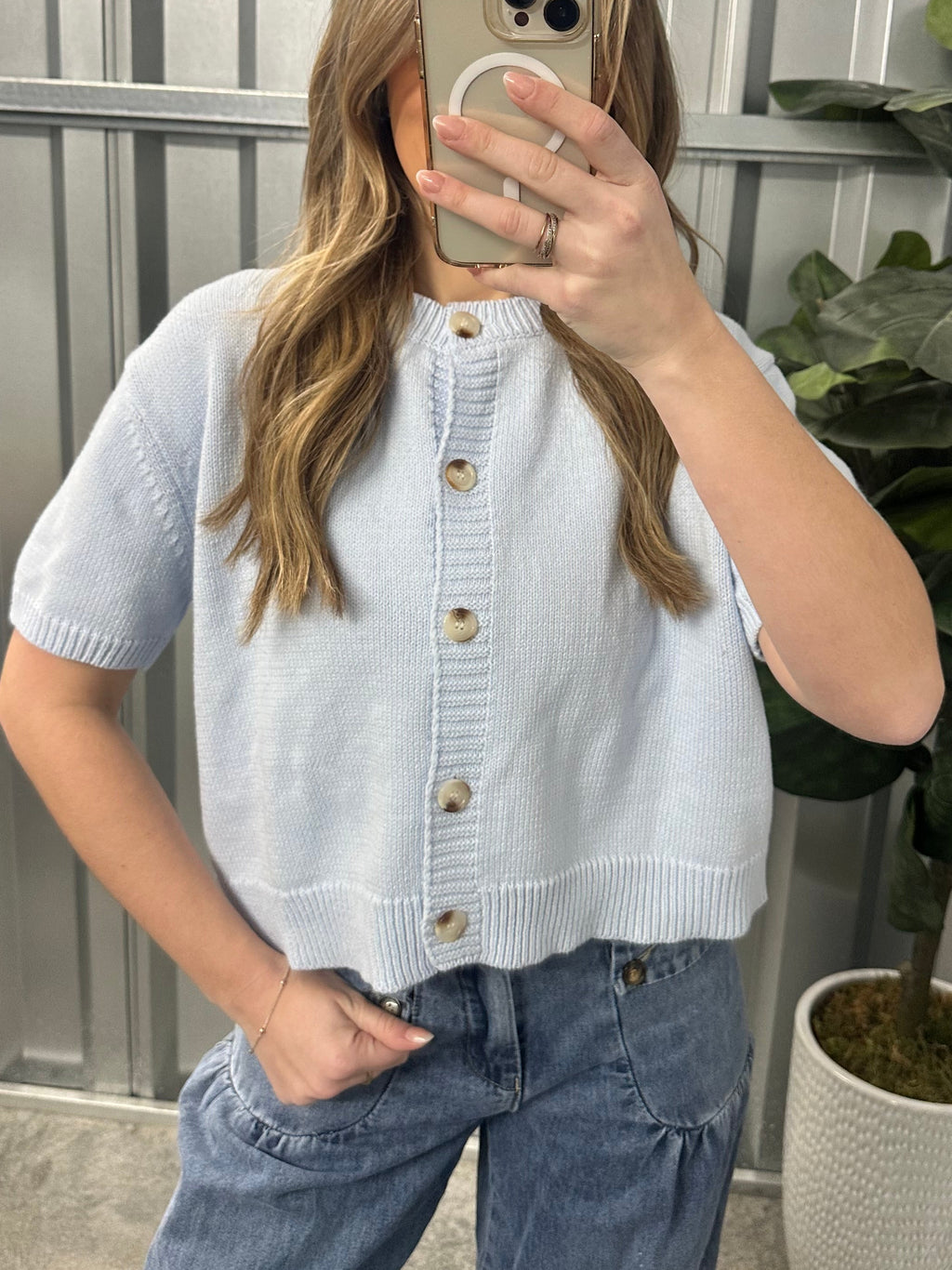 Capri Button Top