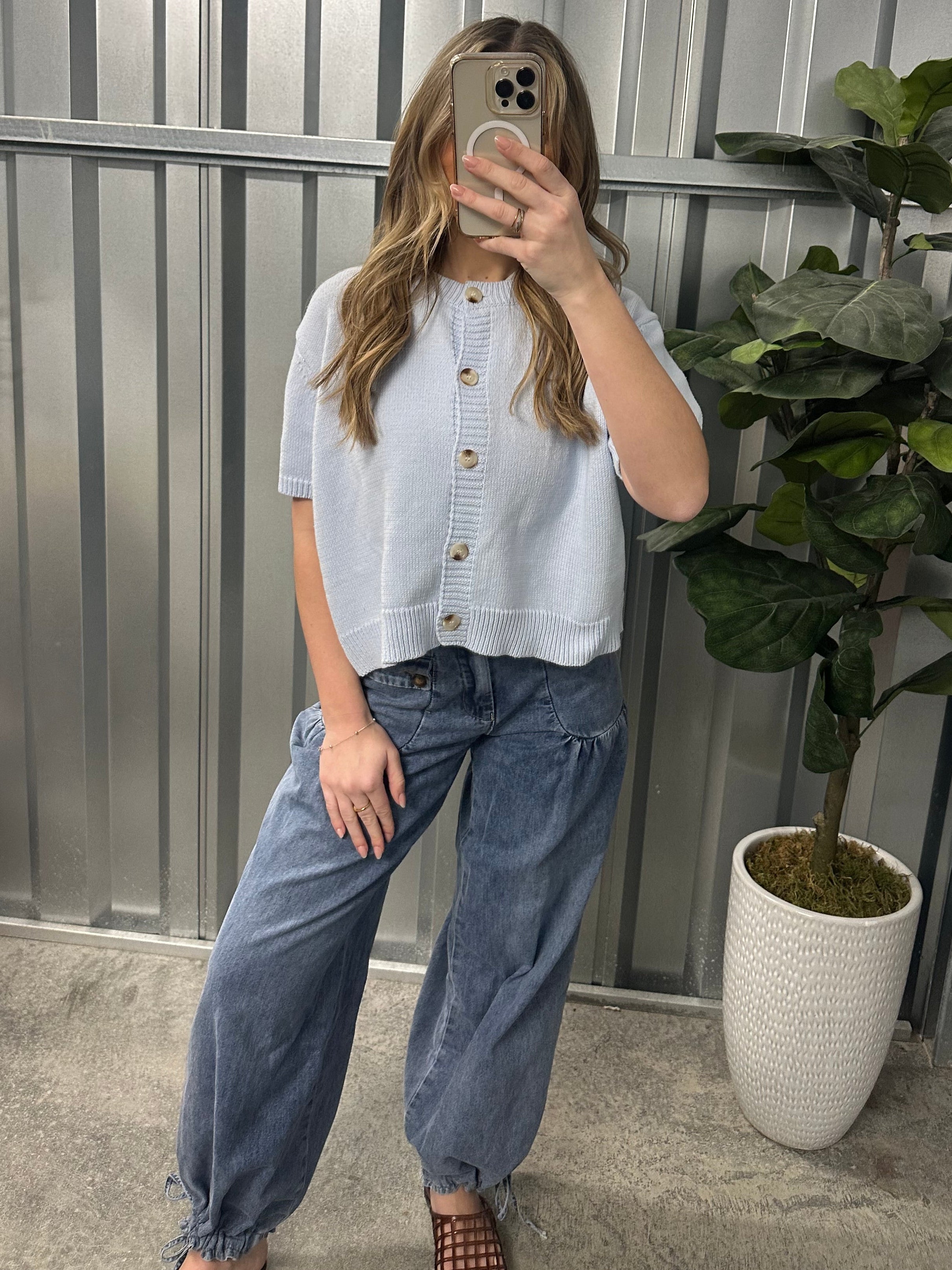 Capri Button Top