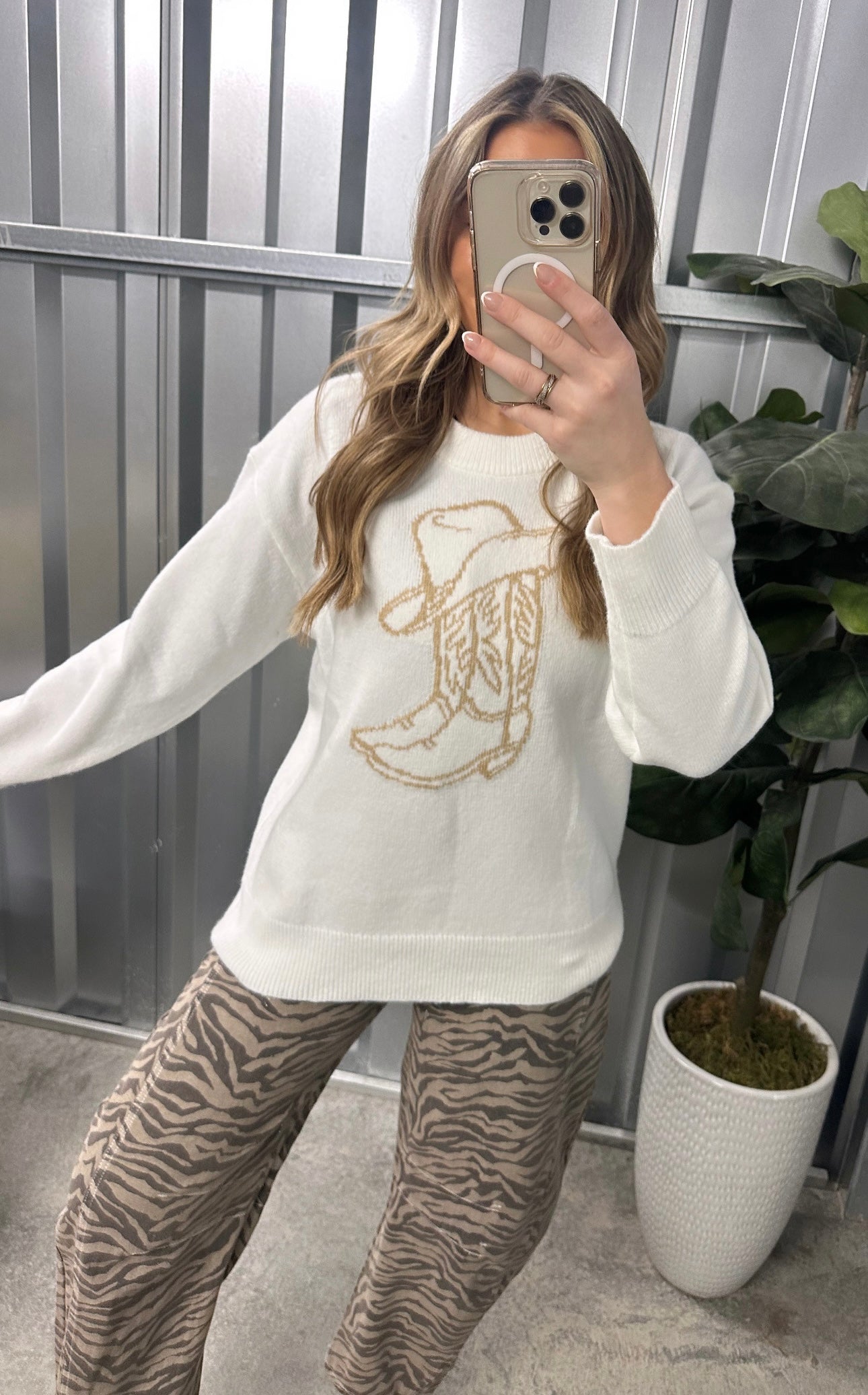 Text Me Texas Sweater