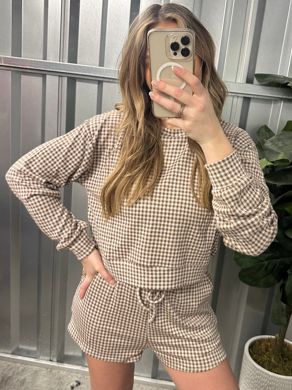 Easy Does It Gingham Shorts