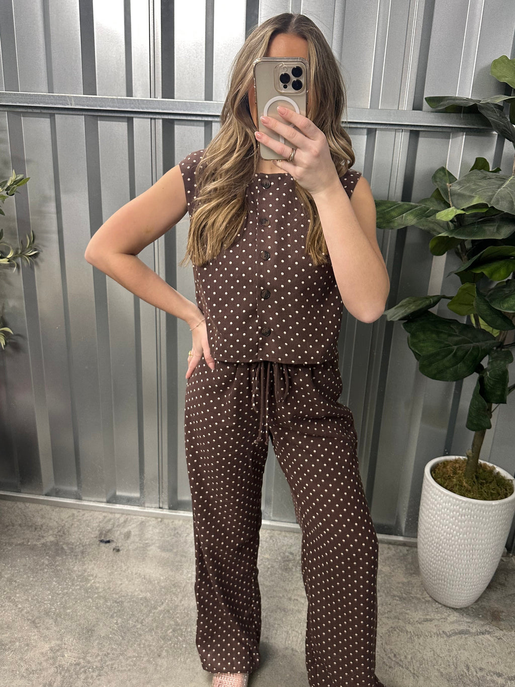 Cocoa Dot Top