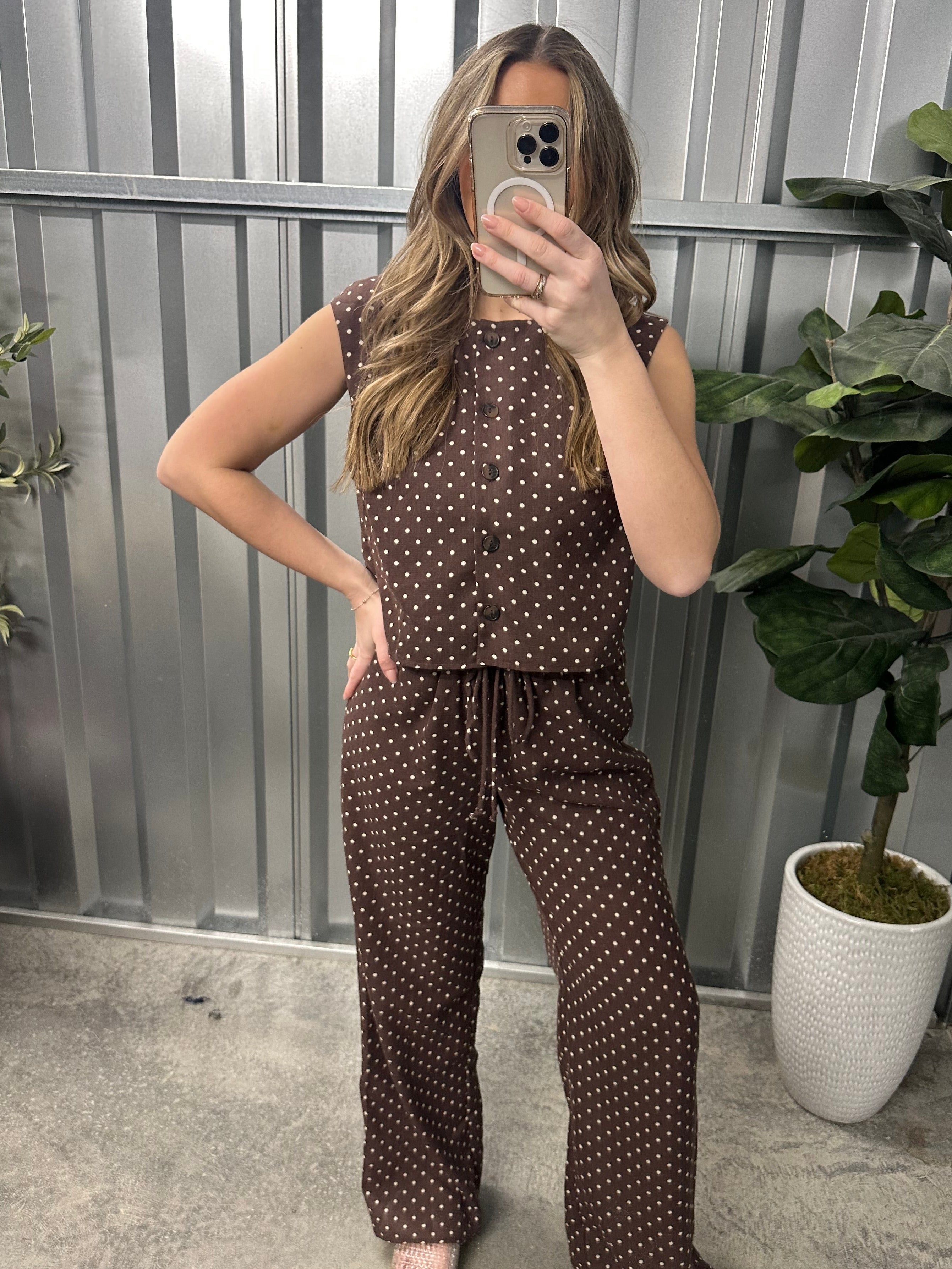 Cocoa Dot Top