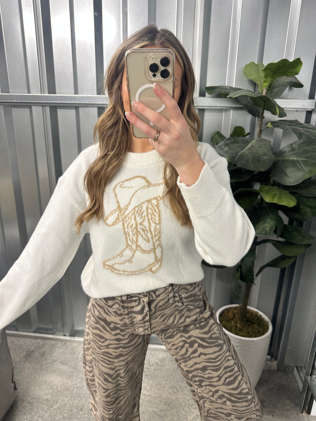 Text Me Texas Sweater