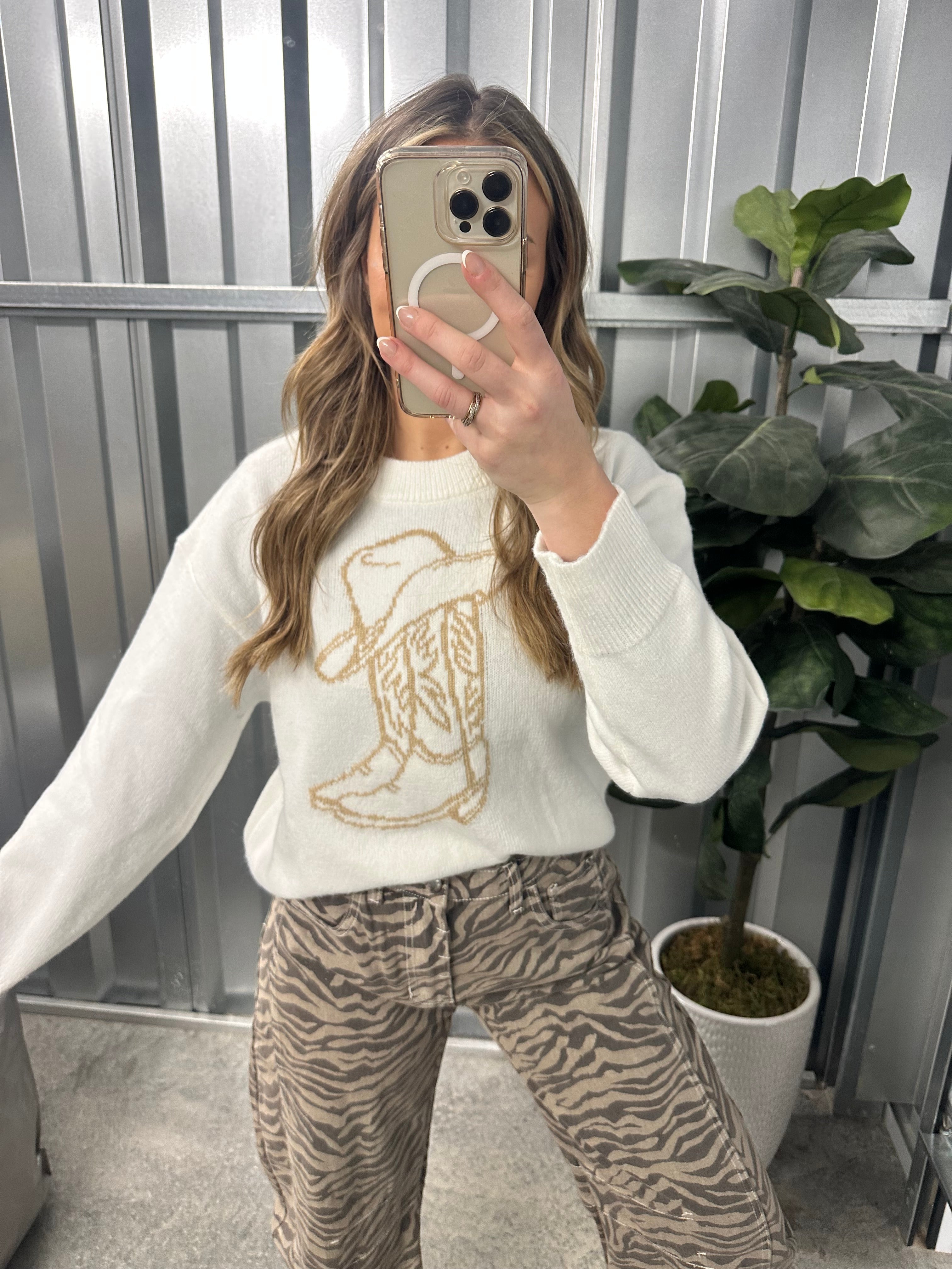 Text Me Texas Sweater