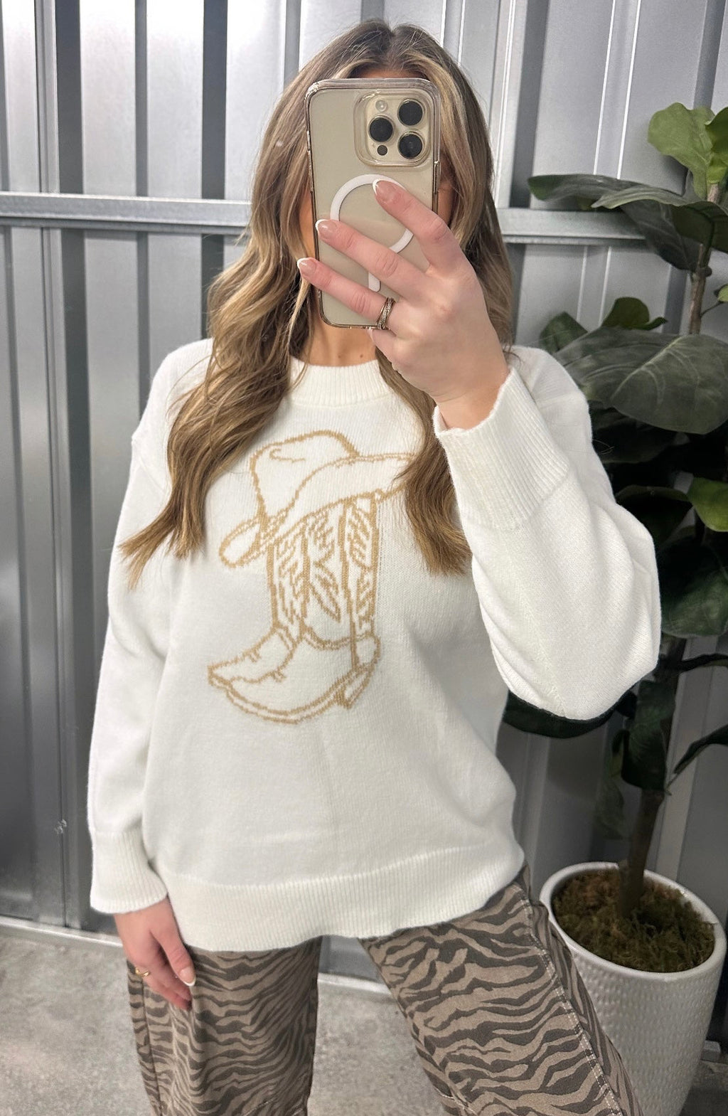 Text Me Texas Sweater