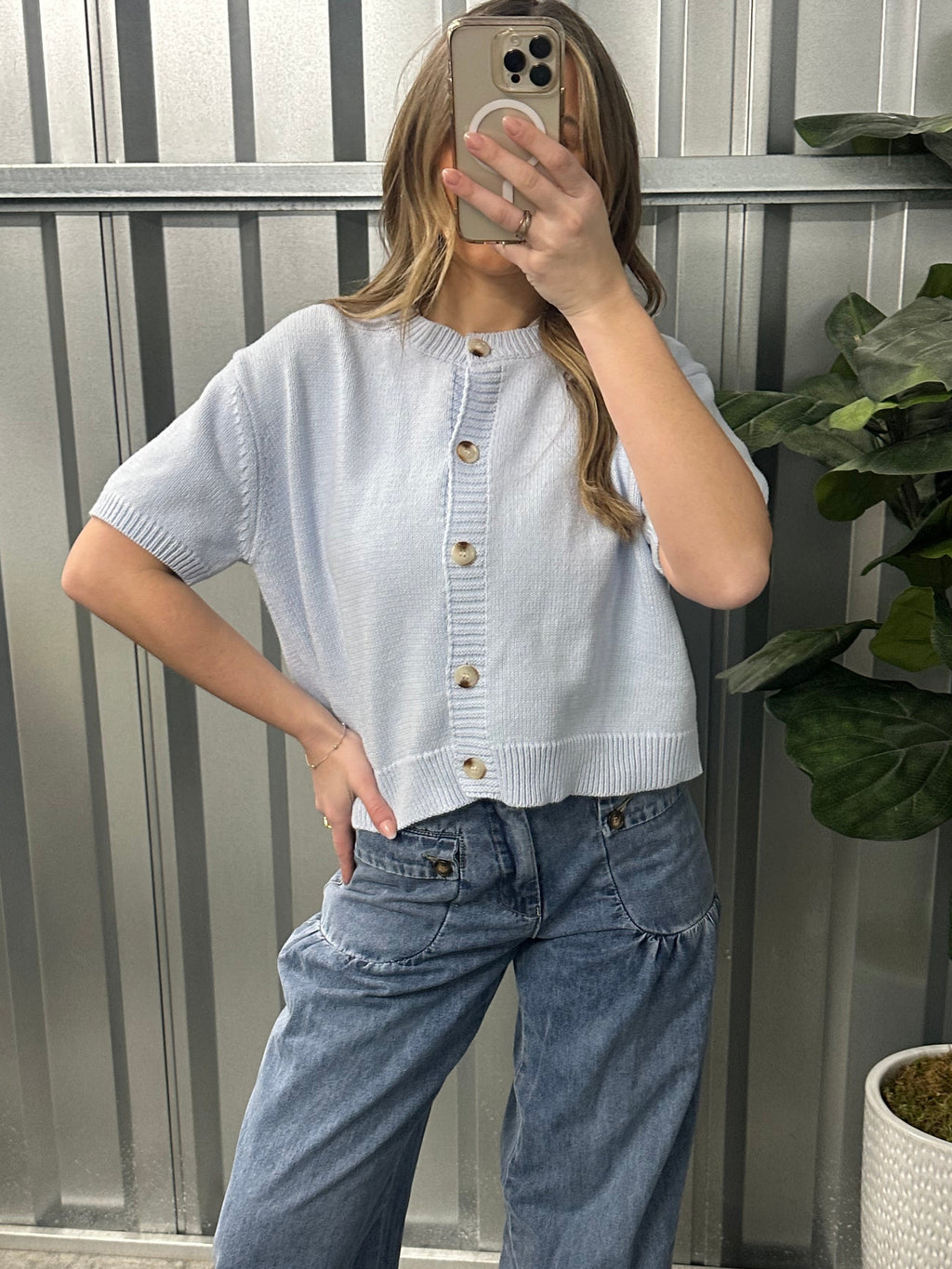 Capri Button Top