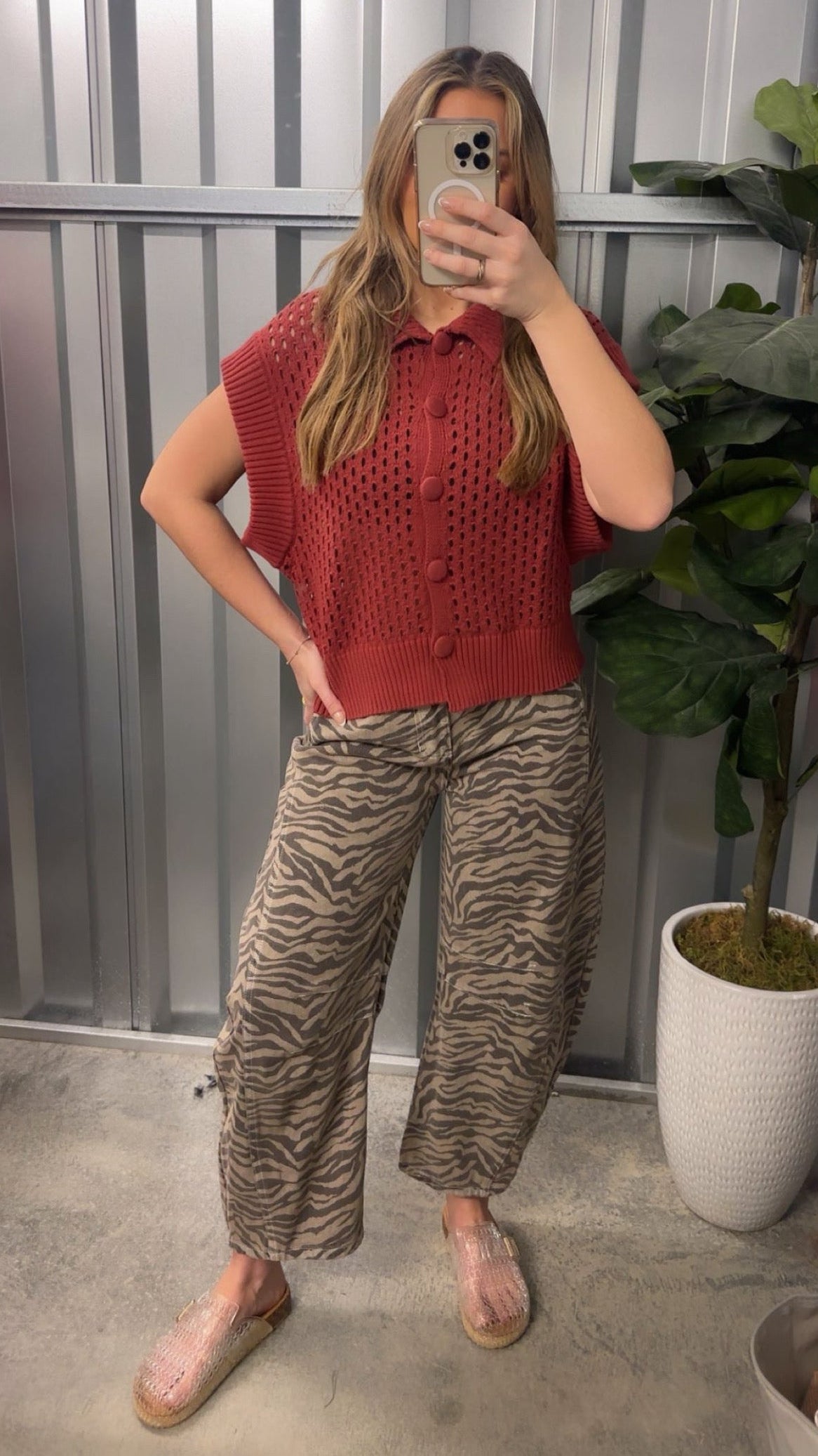 Rue Button Knit Vest