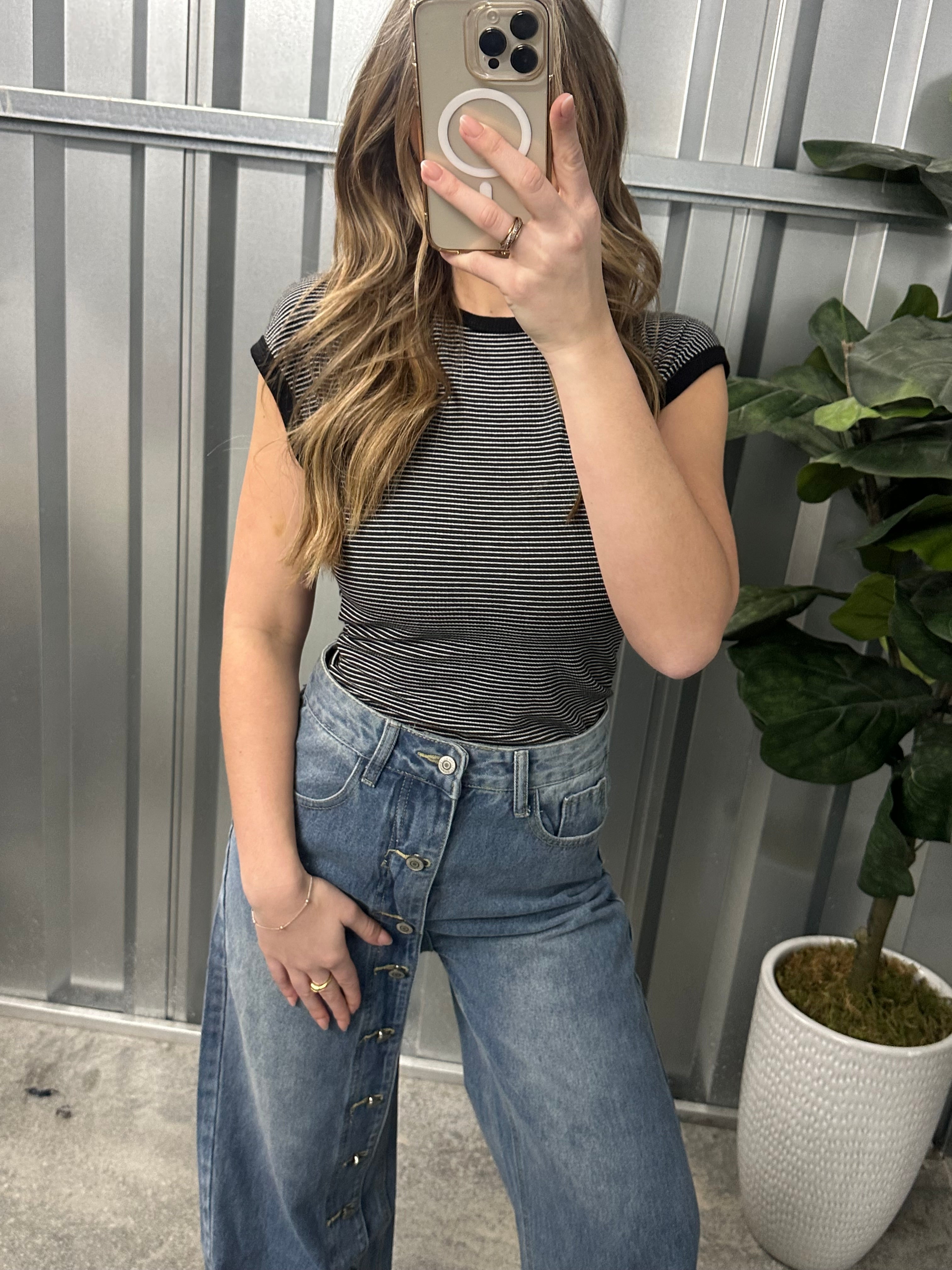 Crosby Striped Bodysuit
