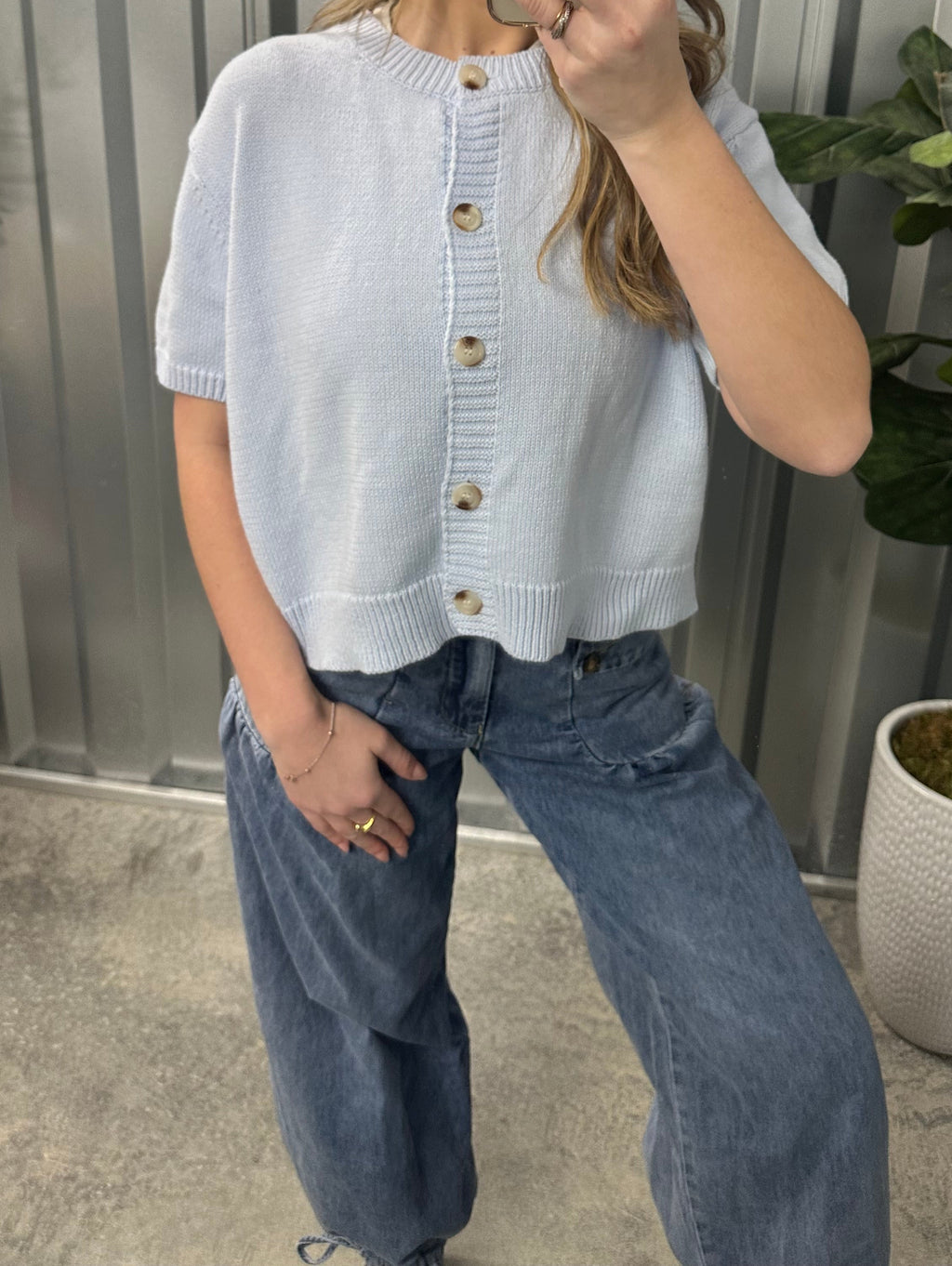 Capri Button Top