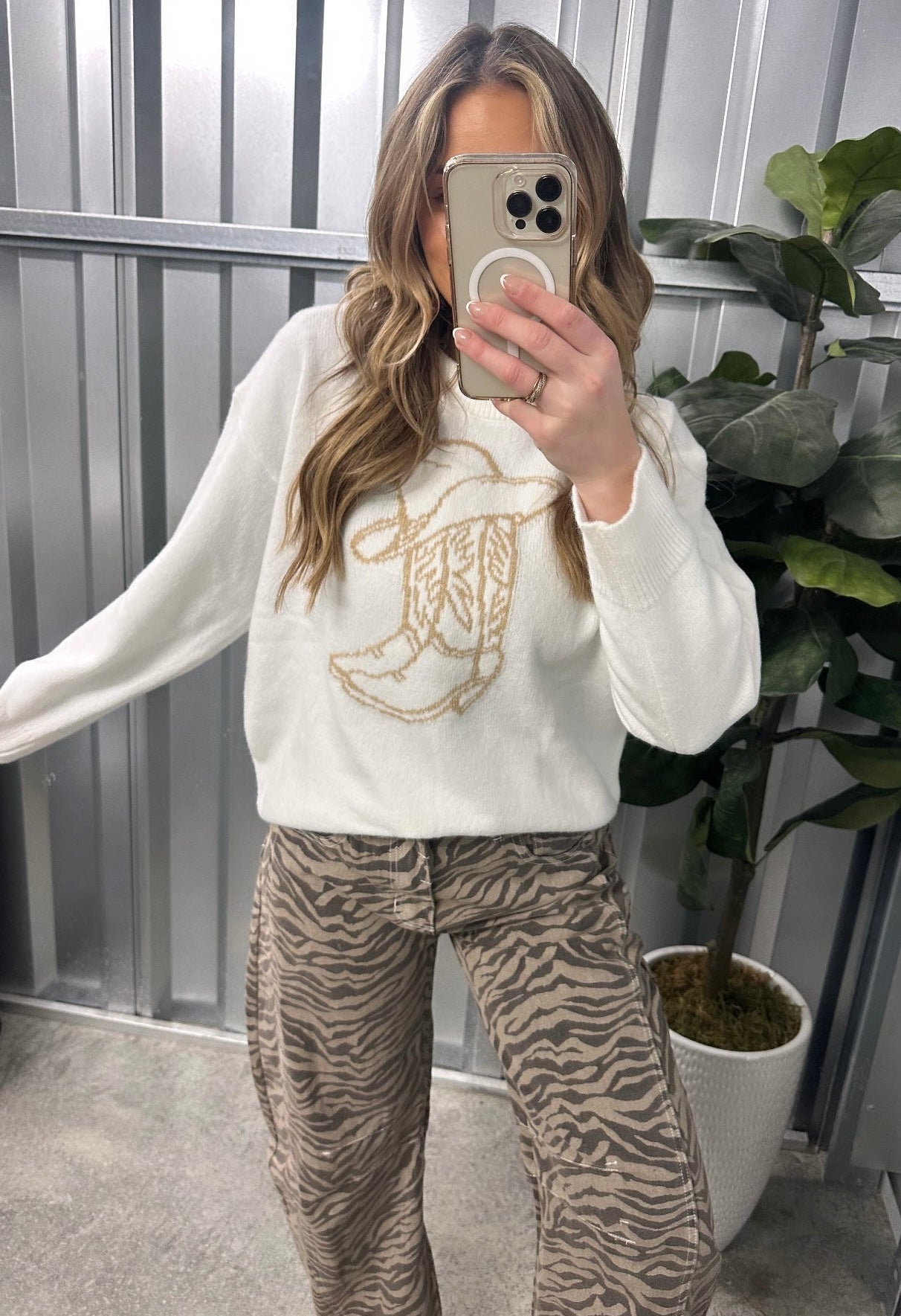Text Me Texas Sweater