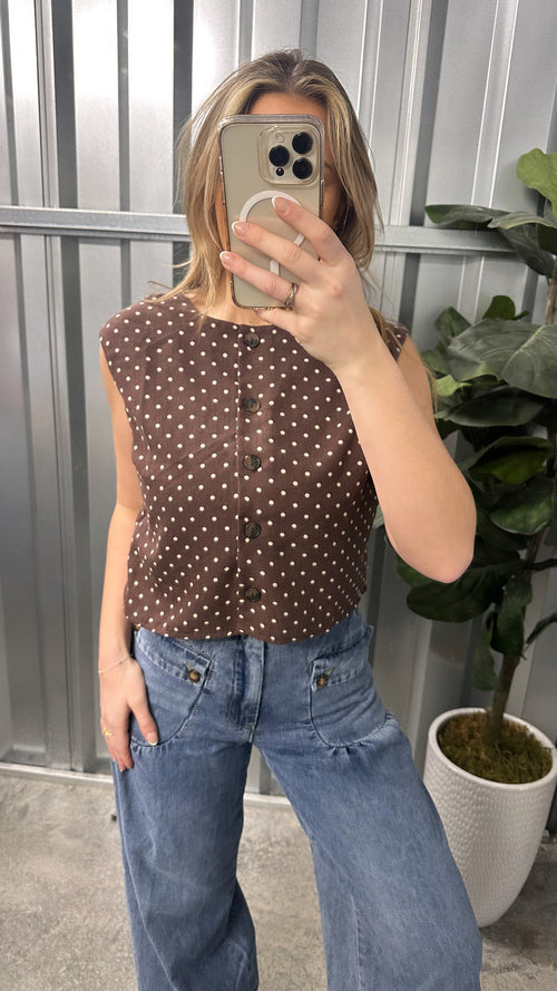 Cocoa Dot Top
