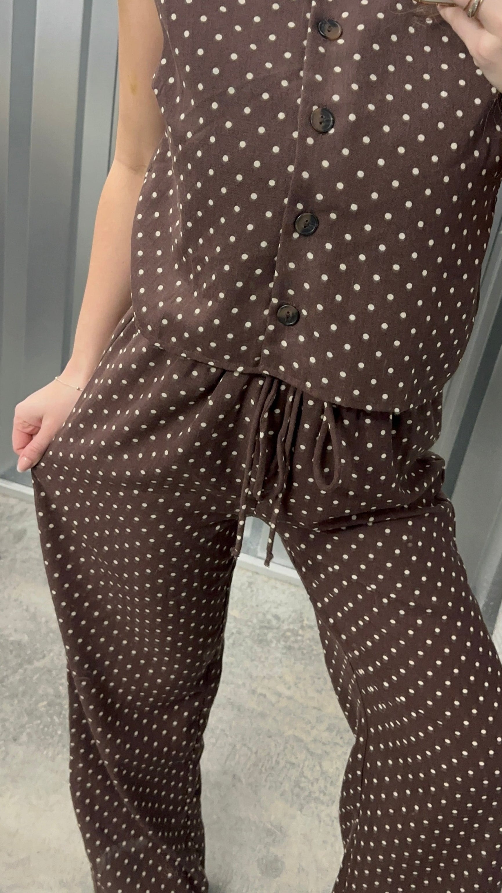 Cocoa Dot Pants