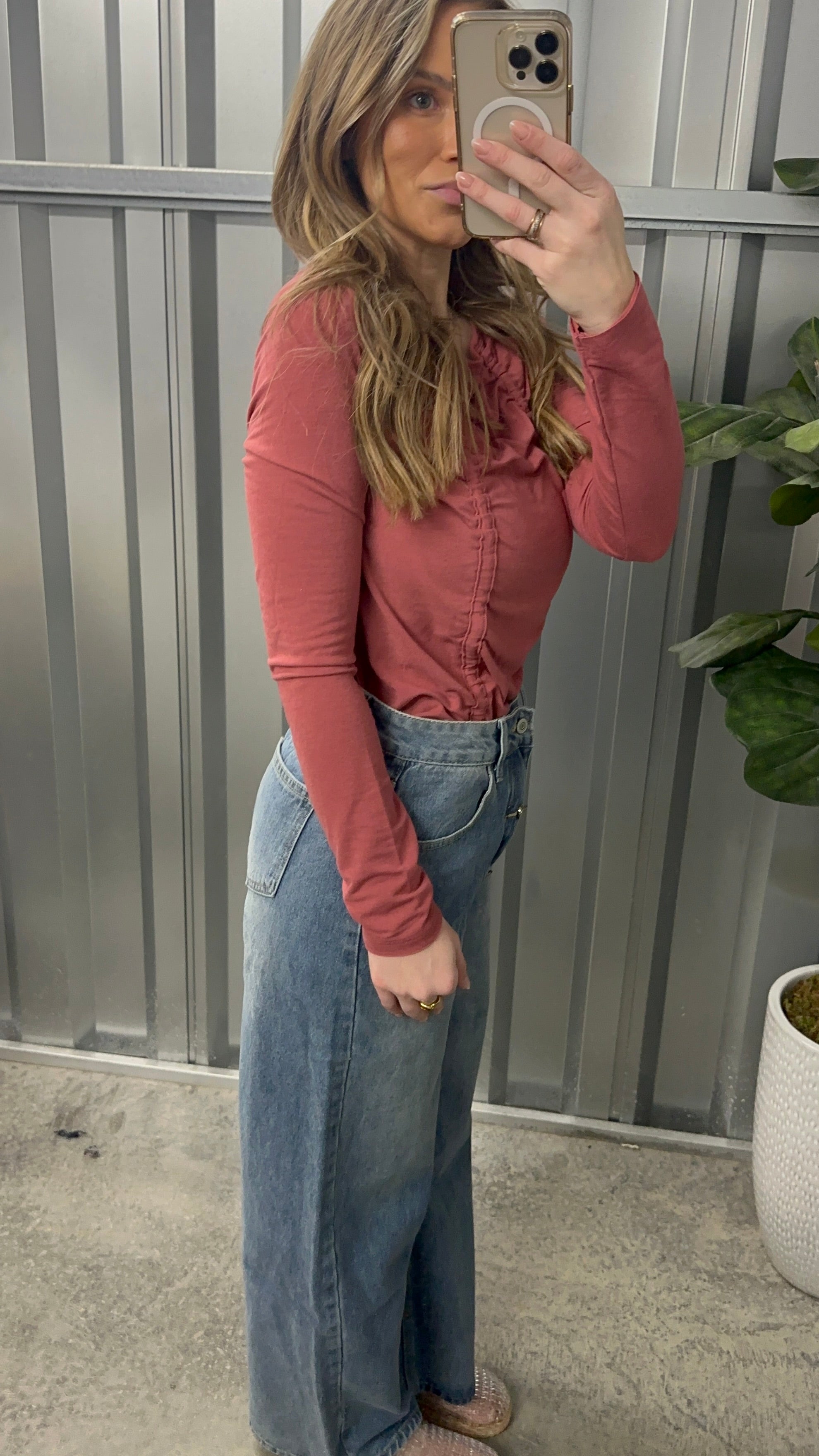Laine Ruched Top