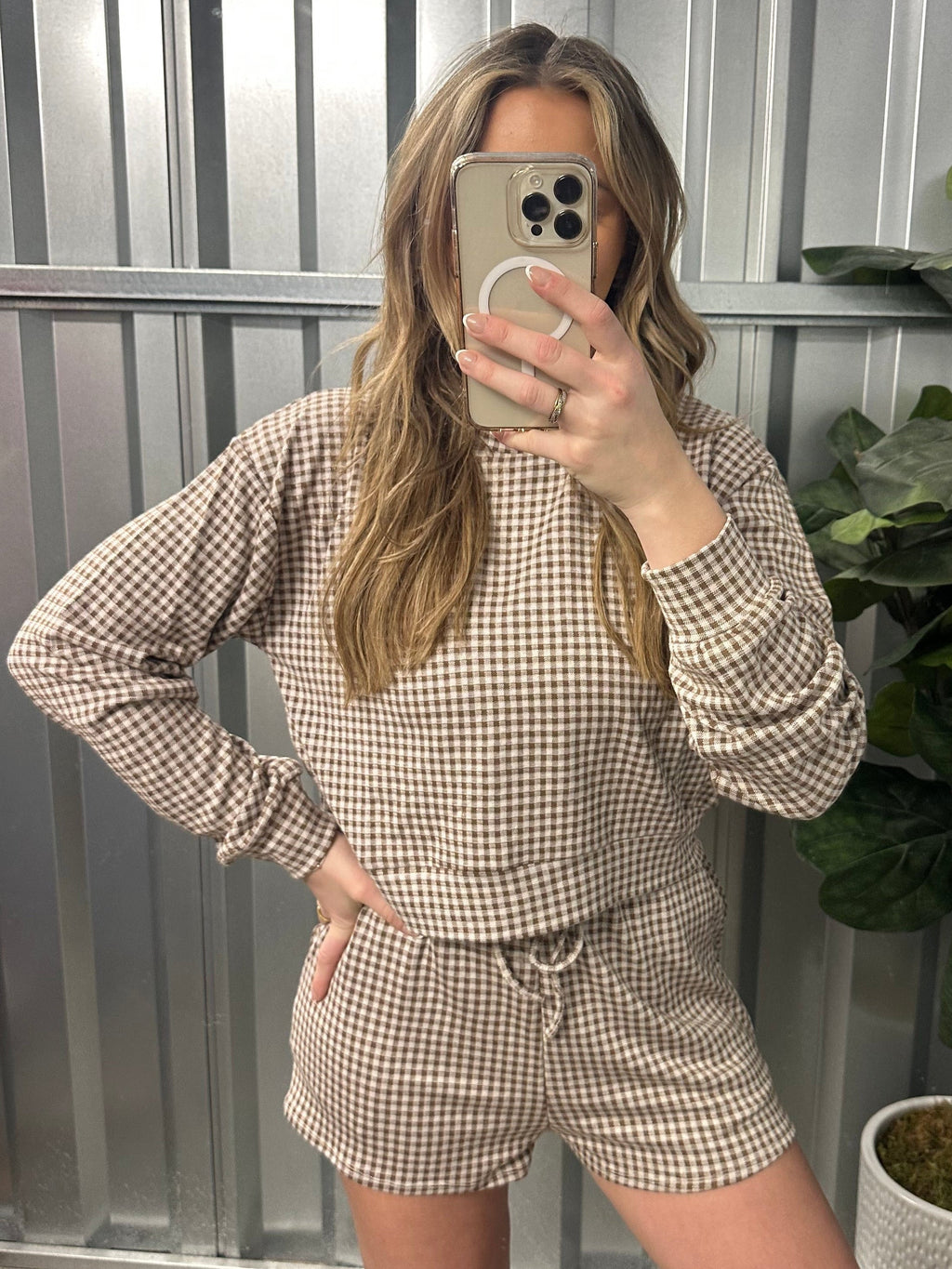 Easy Does It Gingham Shorts